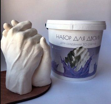 Подарунок мамі на День матері | Набір для створення 3D зліпка "Для двох" PORUCH M фото